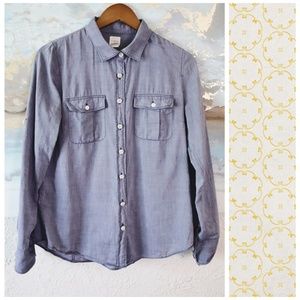 J. Crew chambray button down blouse